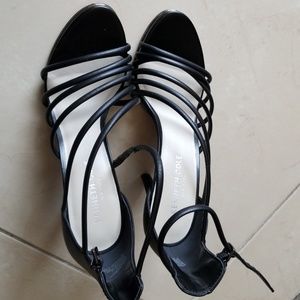 Kenneth Cole   heeled leather sandals, size 6.5M